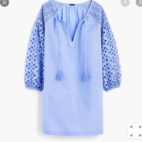 J. Crew Other - NWT J Crew Blue Eyelet Detail Swimsuit CoverUp